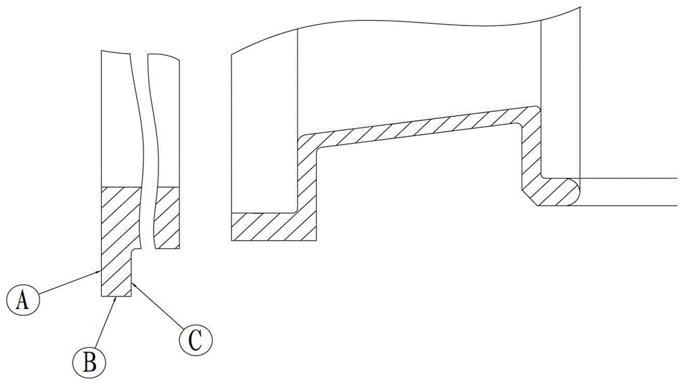 Machining method through ceramic blades