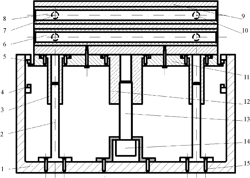 Spectrometer air chamber switching apparatus used in on-line spectrometric analysis of gas