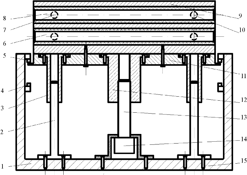 Spectrometer air chamber switching apparatus used in on-line spectrometric analysis of gas