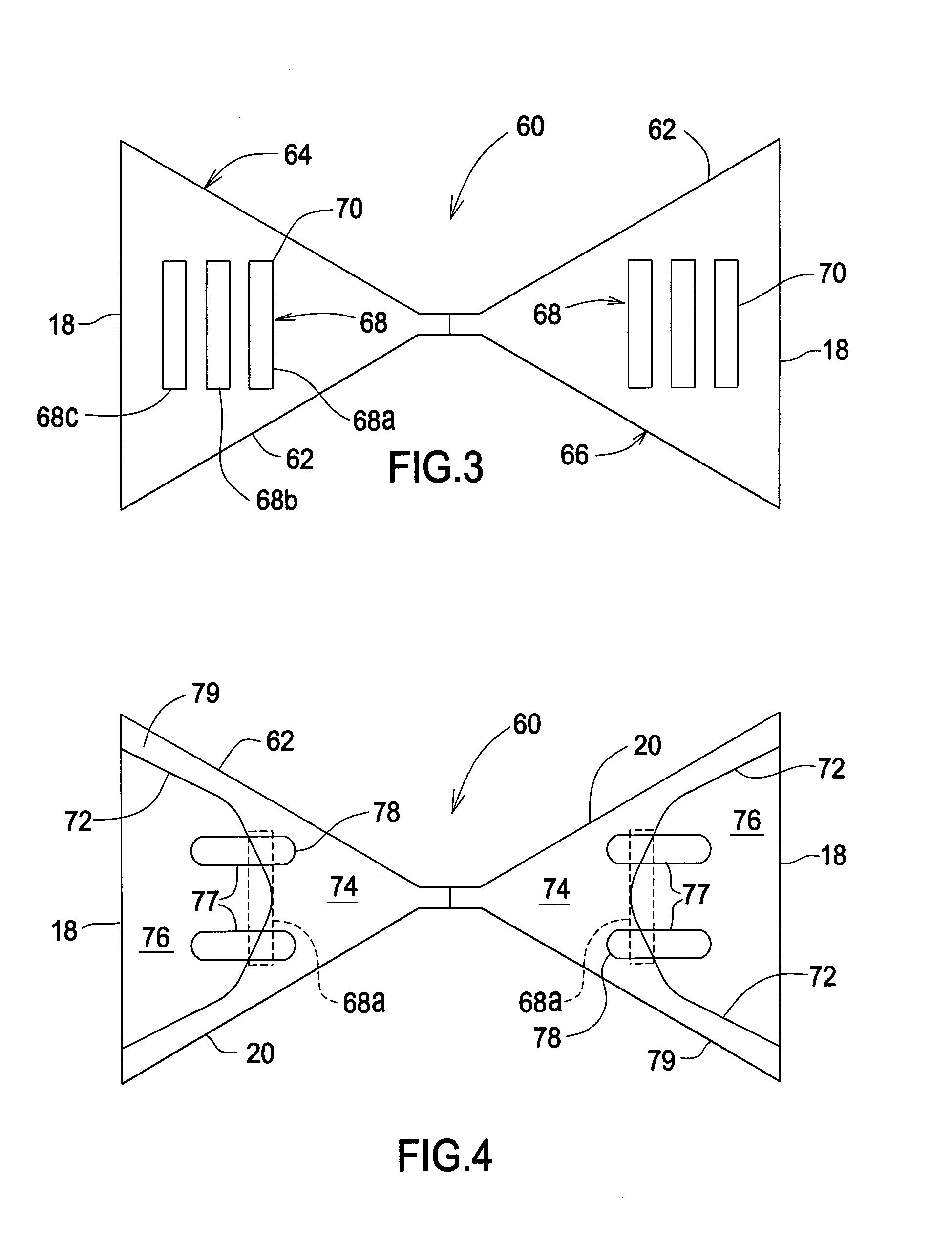 Planar antenna with supplemental antenna current configuration arranged between dominant current paths