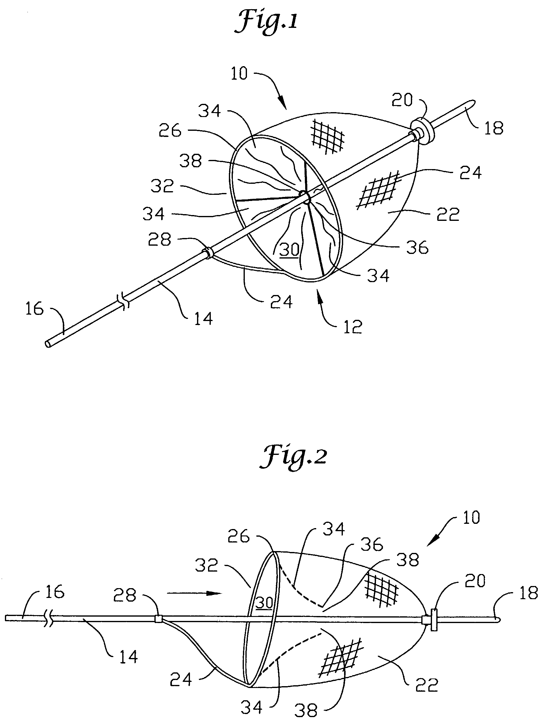 Valved embolic protection filter