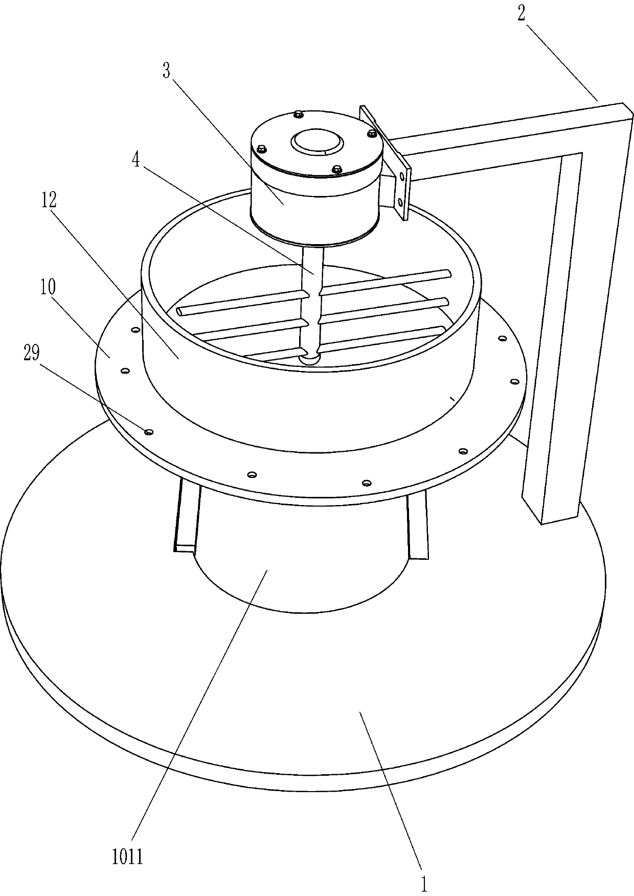 Paint powder mixing device