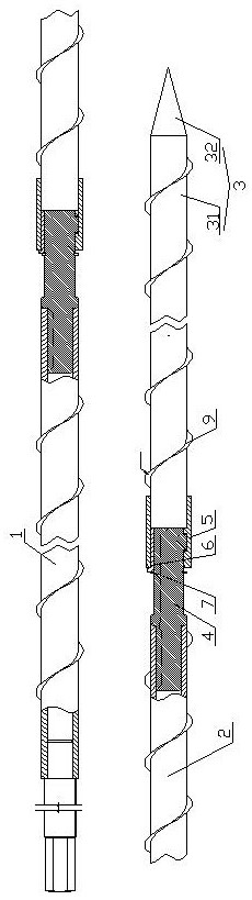 Self-drilling and self-anchoring retrievable bolt for soil and sand layers and its anchoring method