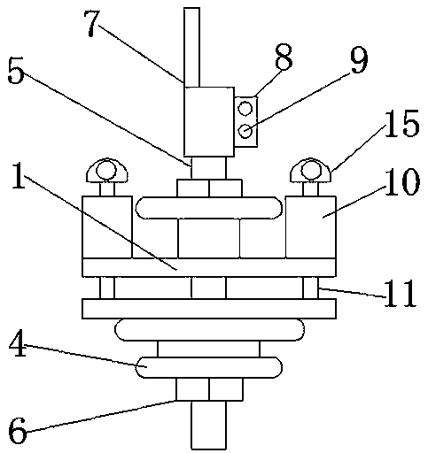 Adjustable three-phase dry-type transformer binding post