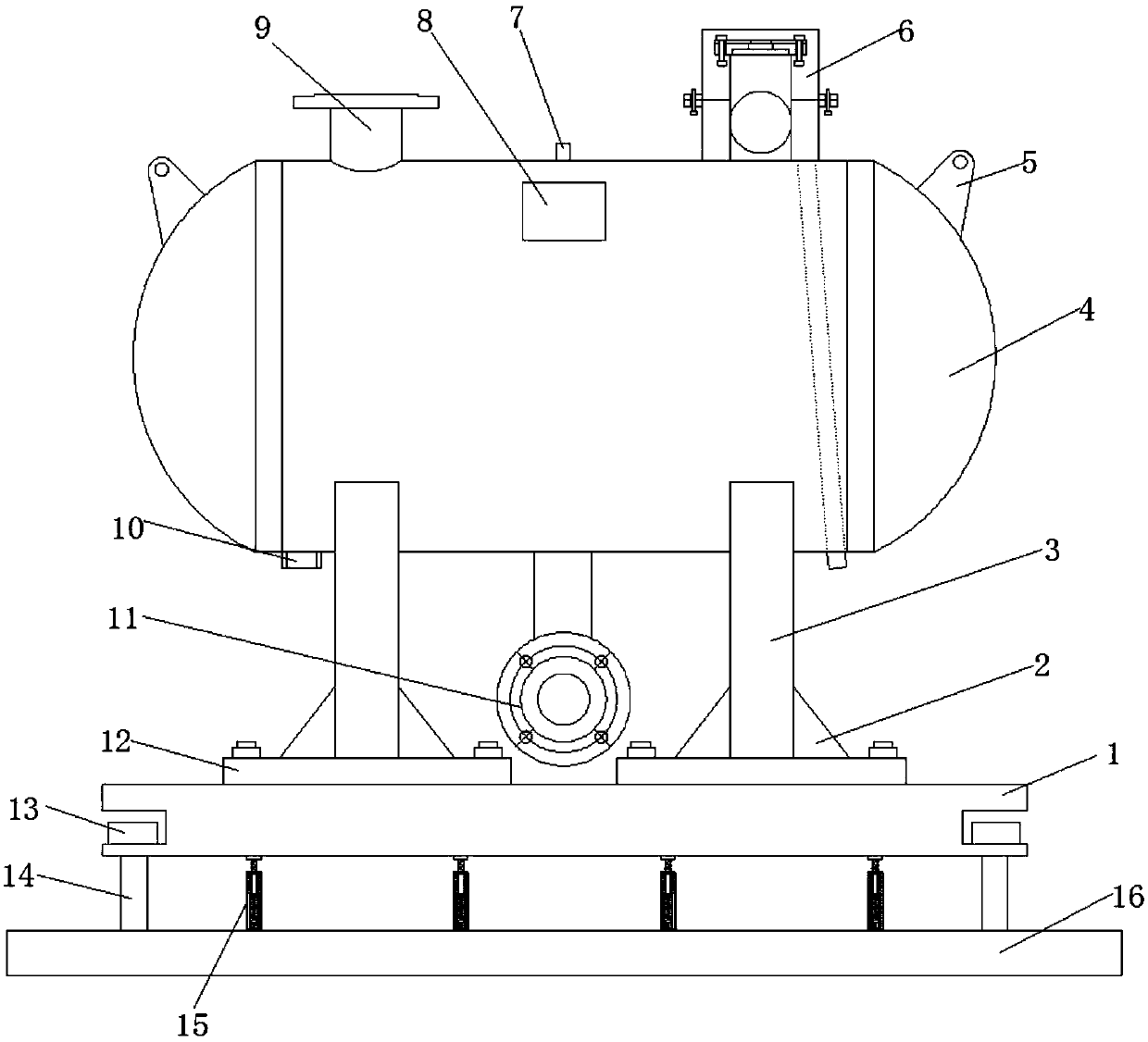 Non-vacuum water supply device steady flow compensator