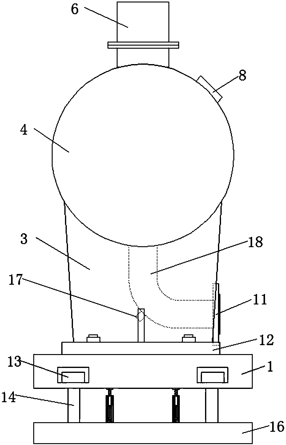 Non-vacuum water supply device steady flow compensator