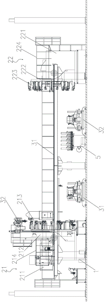 Radiation section end plate automatic welding work station