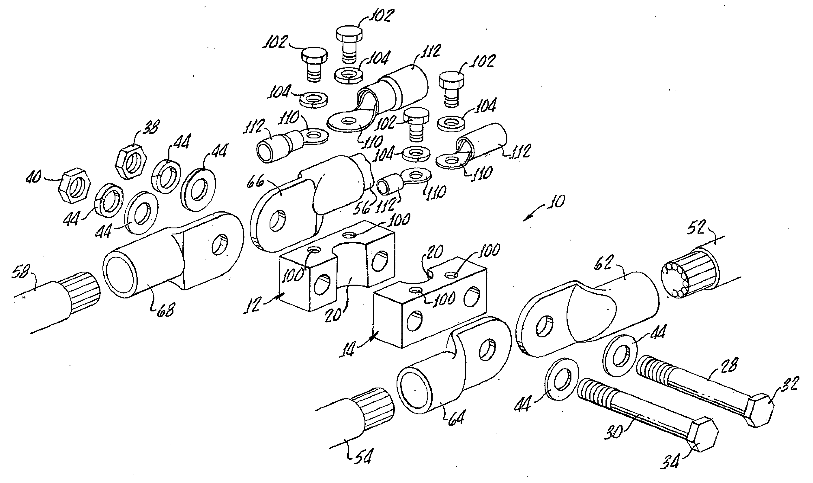 Battery post clamp