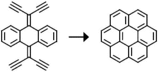 A kind of preparation method of coronene