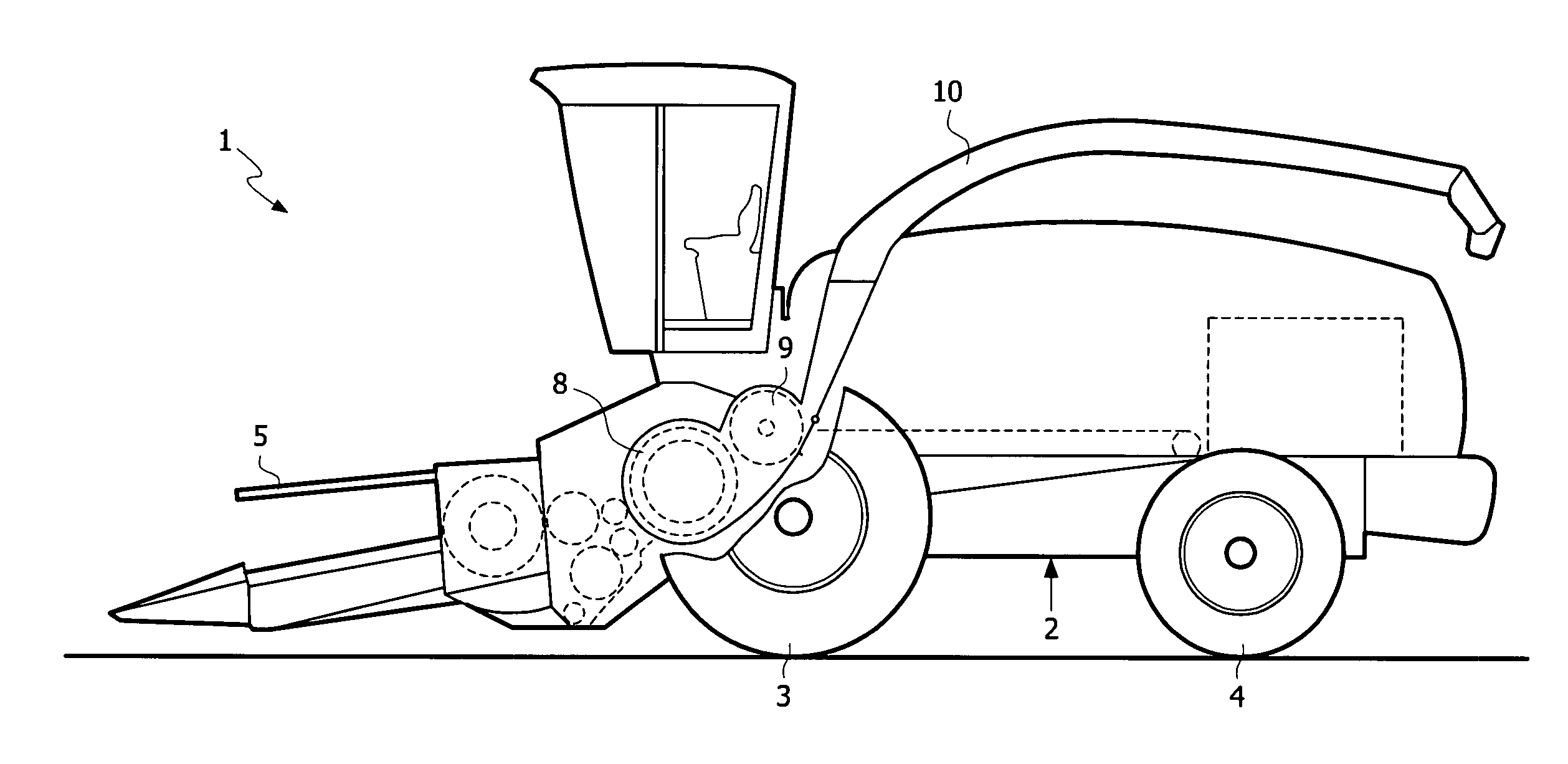 Forage harvester blower