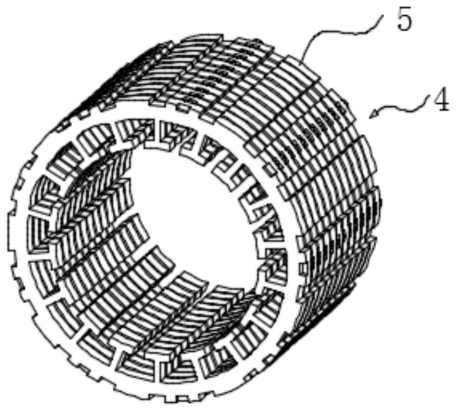 Small motor stator core welding structure