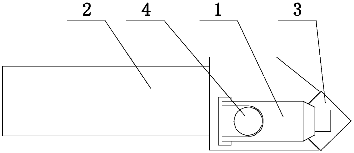 High-strength impact-resistant pressing plate and cutting tool bit assembly comprising same