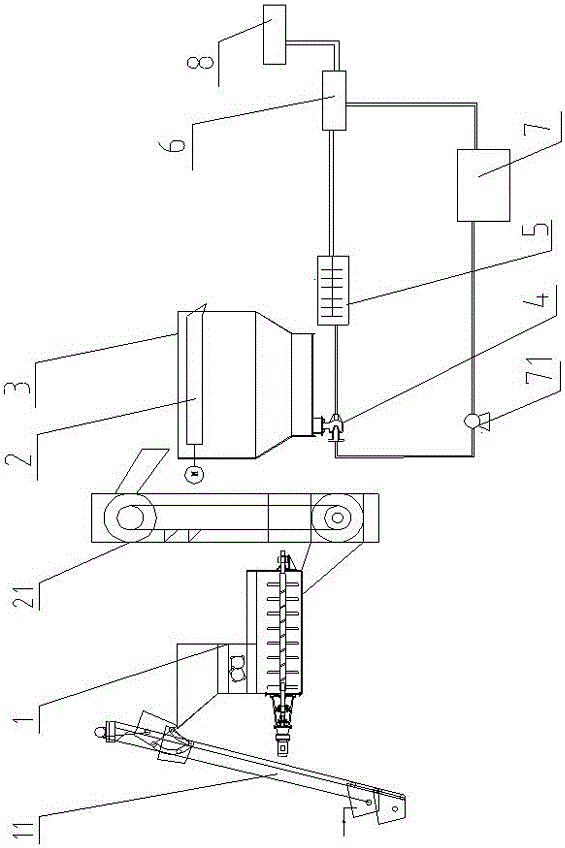 Oily sludge treatment system and treatment method thereof