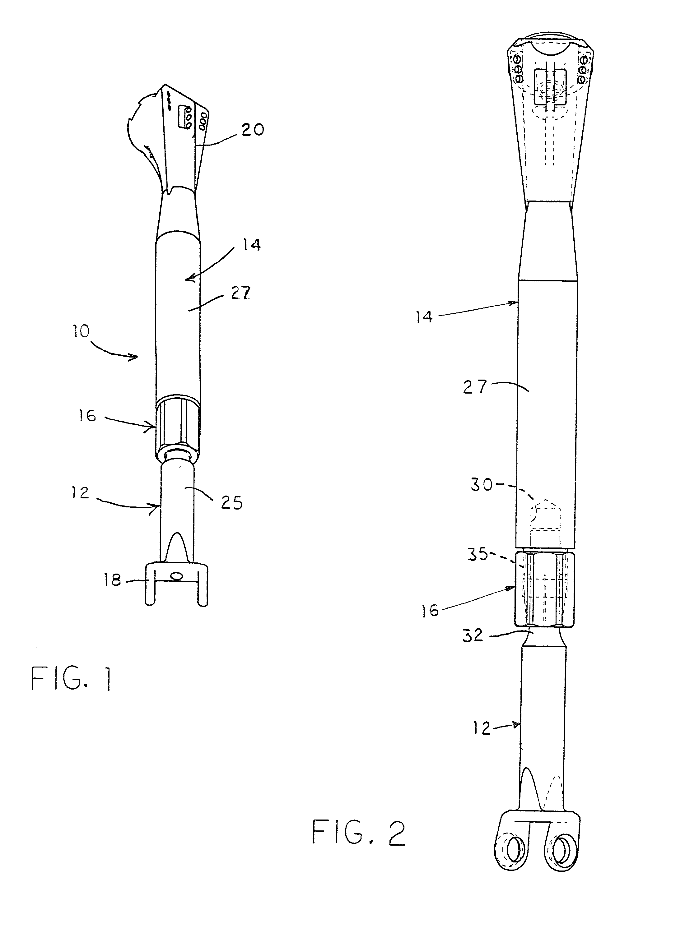 Adjustable long bone prosthesis