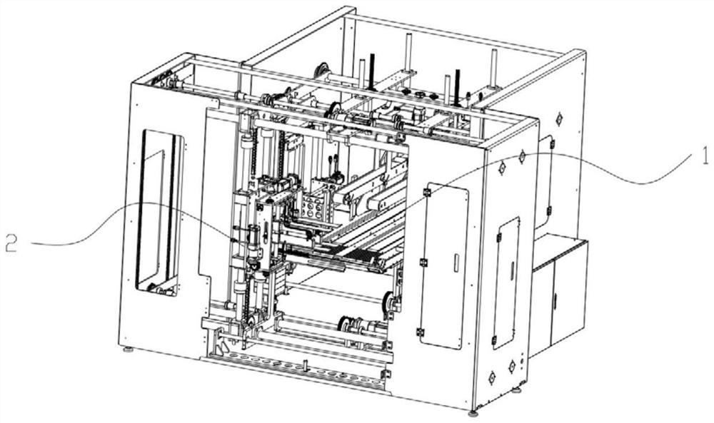 Overturning type wrapping mechanism