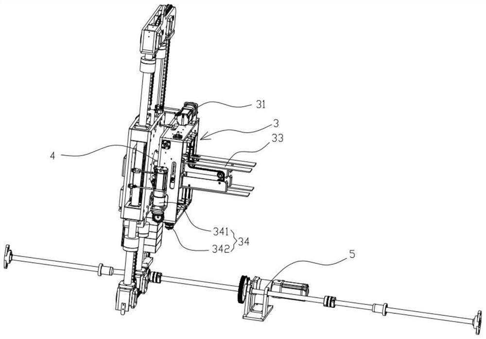 Overturning type wrapping mechanism