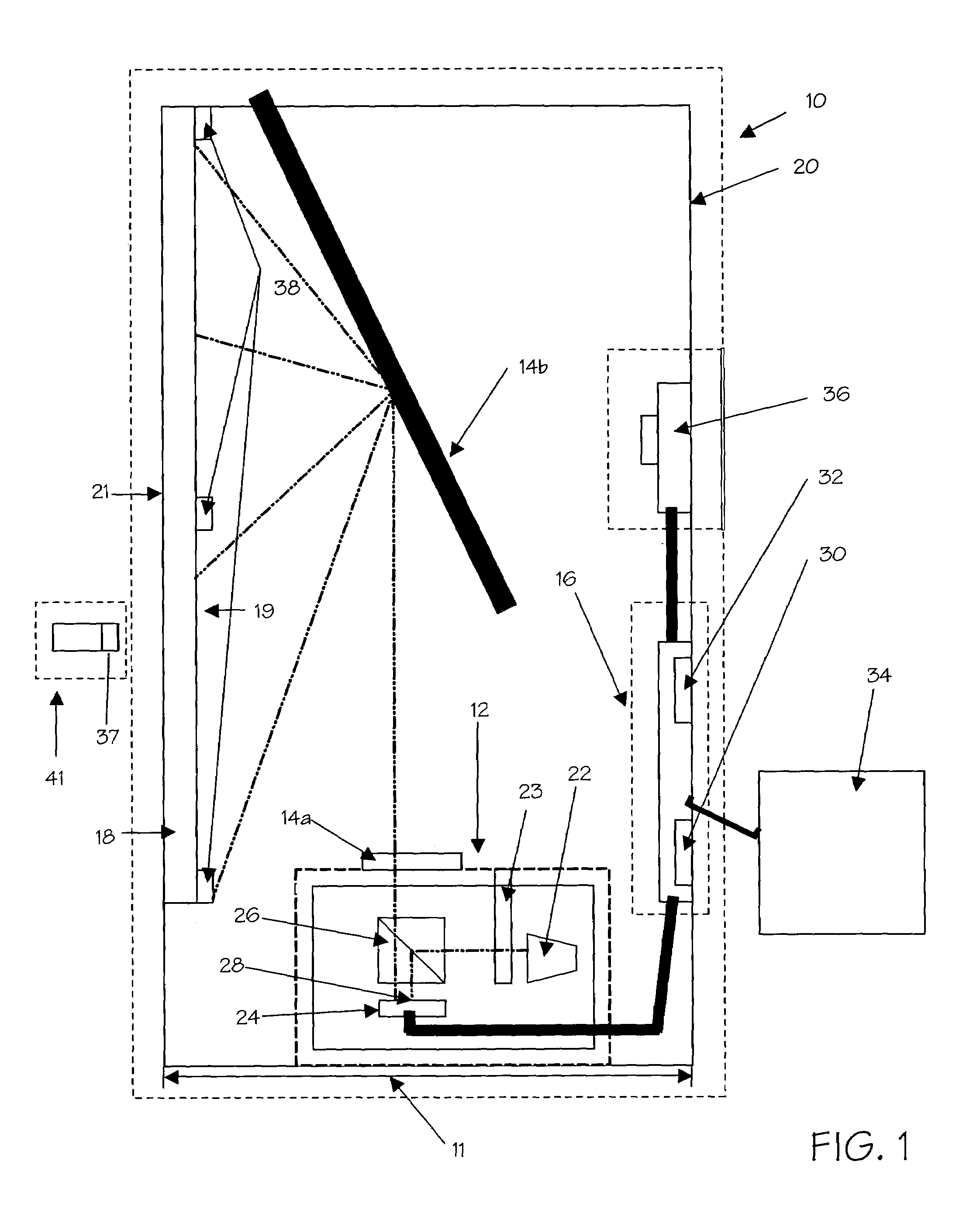 Rear projection imaging system with image warping distortion correction system and associated method