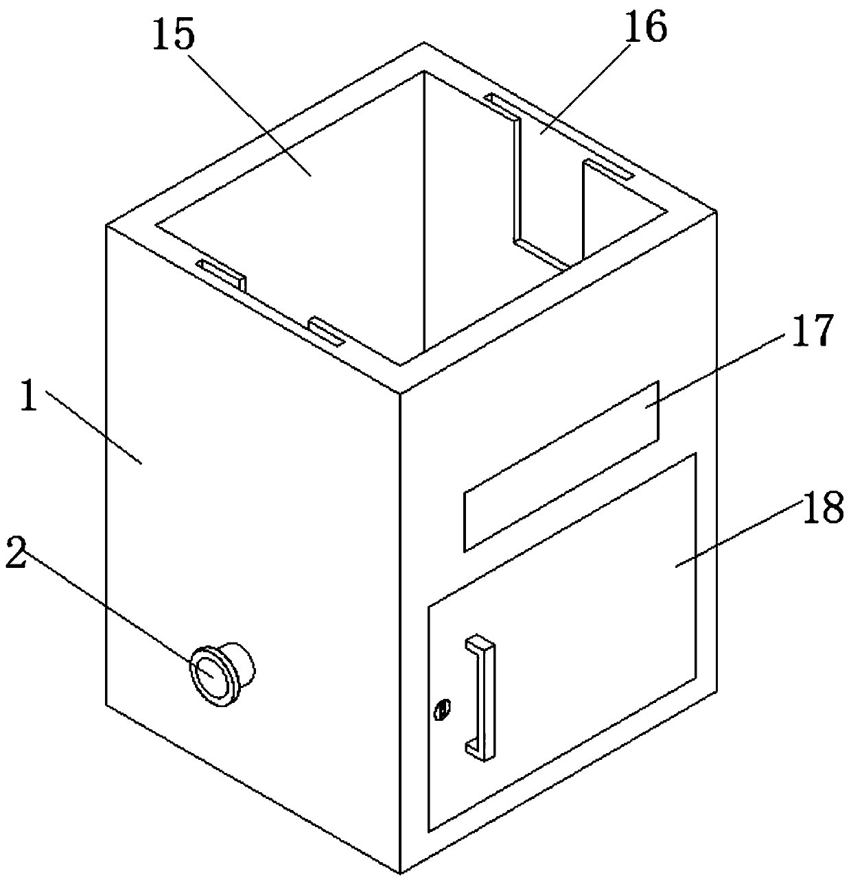 Gas-water separation device of biogas for ecological agriculture