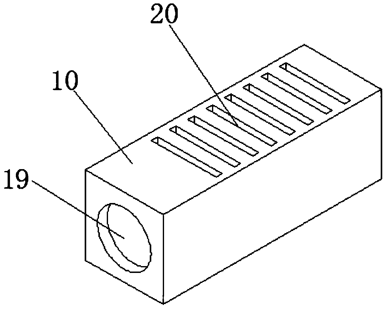 Gas-water separation device of biogas for ecological agriculture