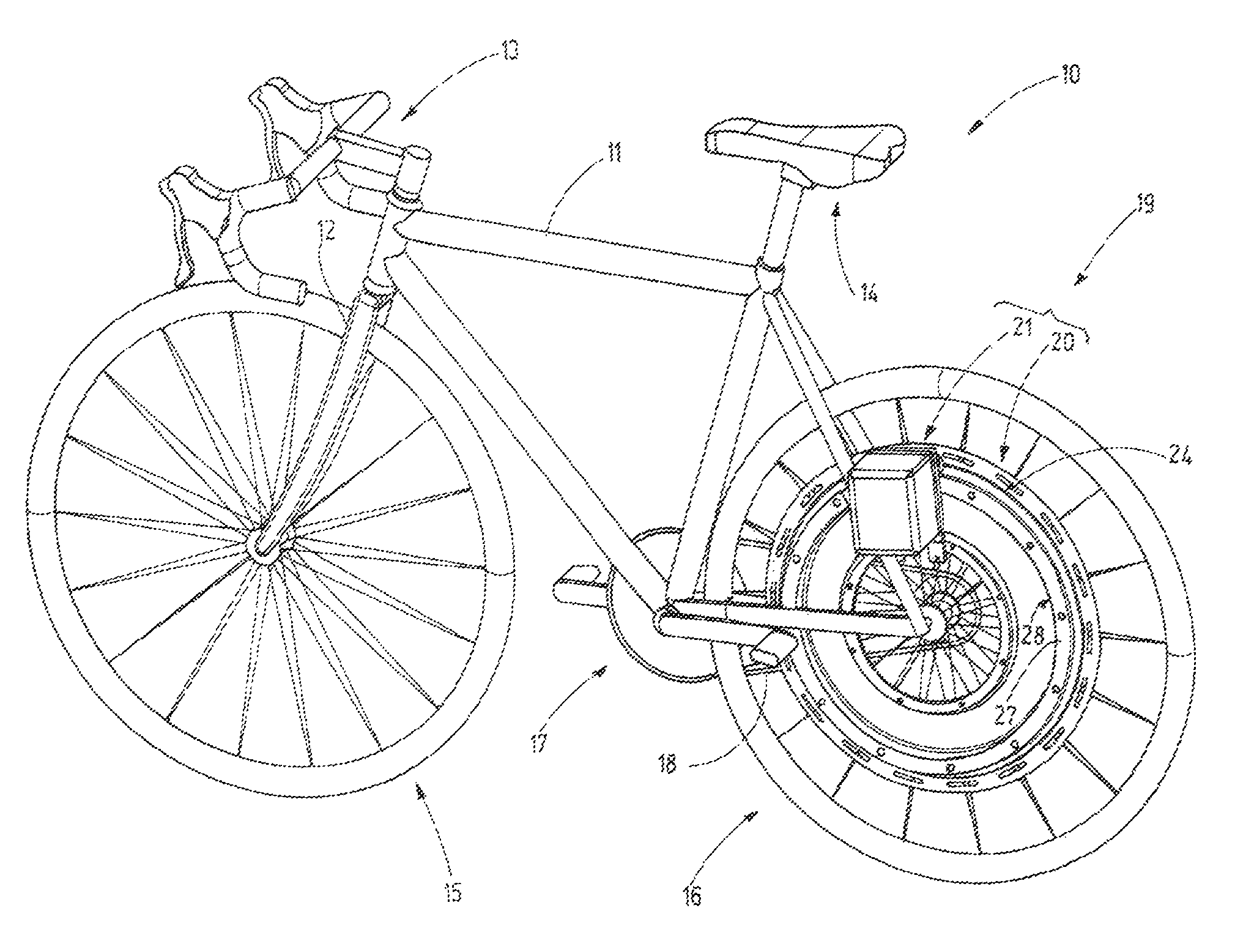 Drive unit for a vehicle wheel