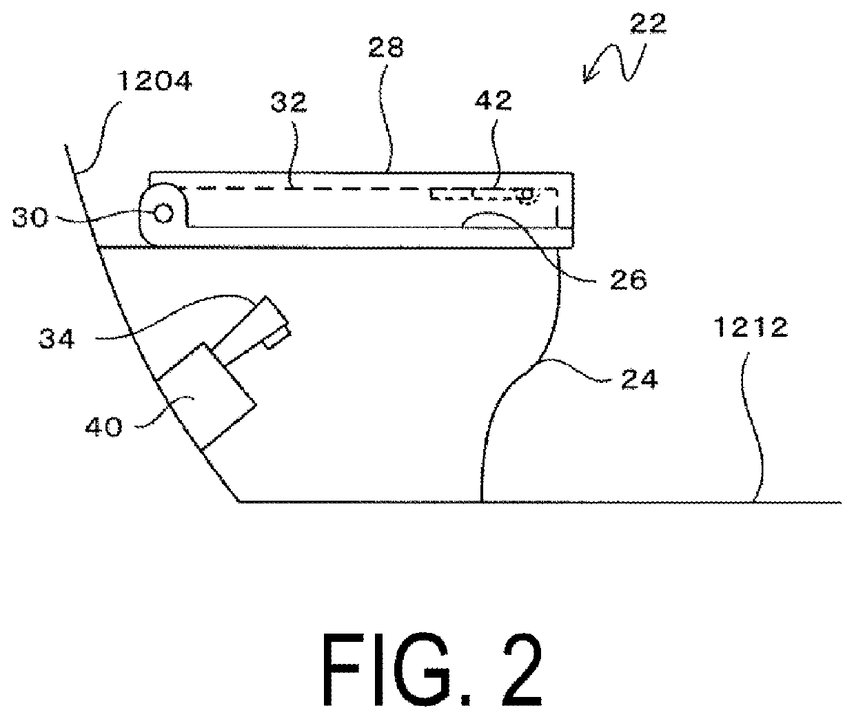 Lavatory unit for vehicle