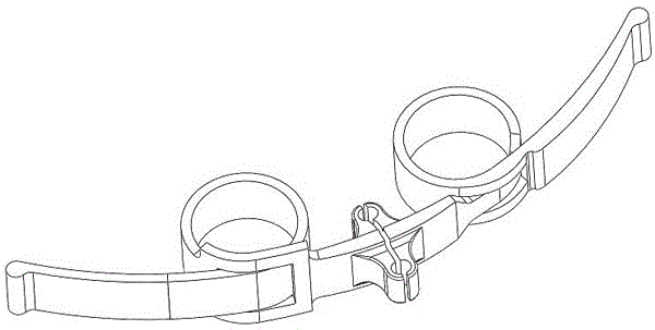 Elastic structural elements with through-turn geometry