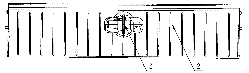 Four-folded pontoon bridge powered by self-contained outboard motor