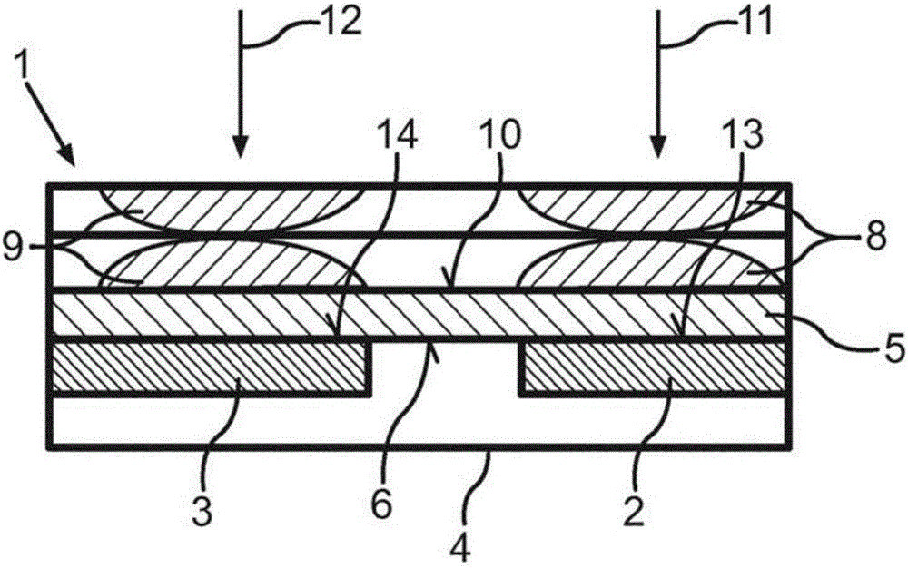 Image capturing device with an image sensor and a thermal infrared sensor as well as motor vehicle with an image capturing device