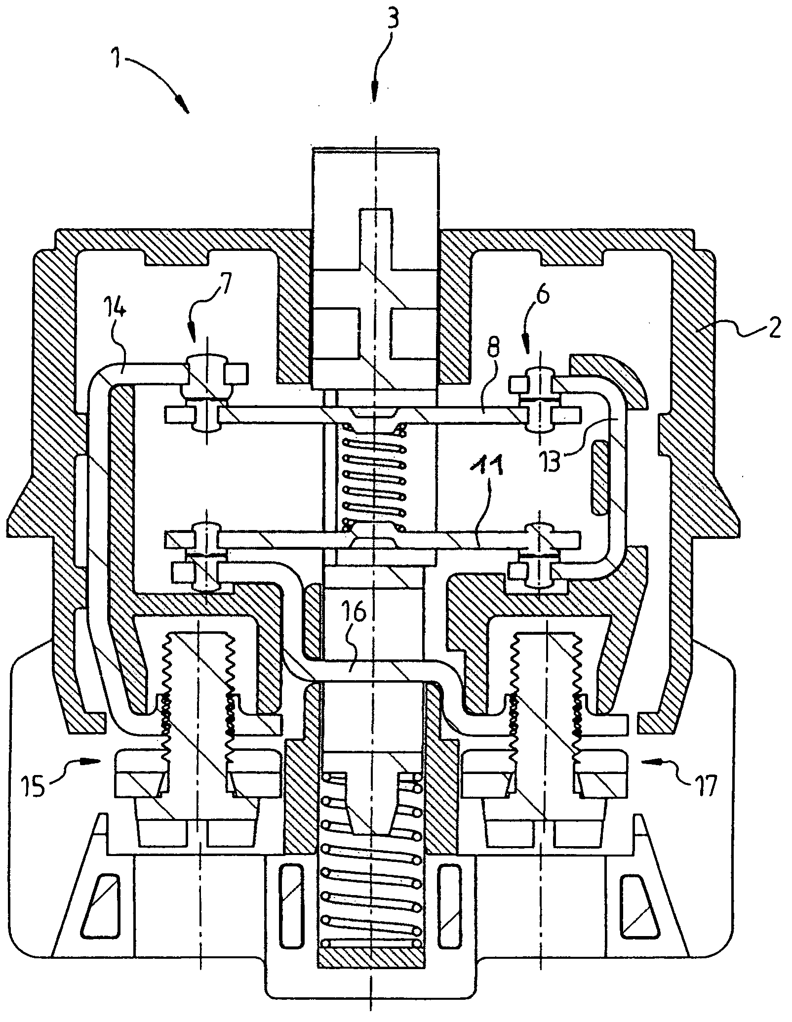 Single-row emergency-stop switch-contact device