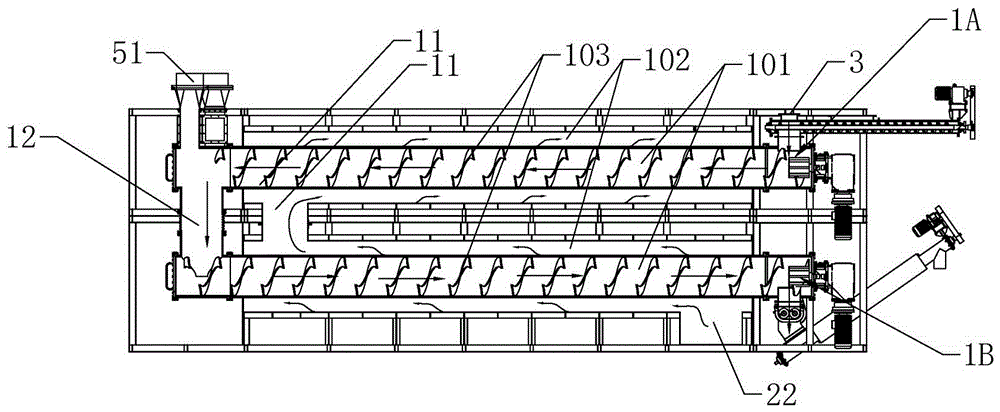 Pyrolyzation and desorption device for sludge