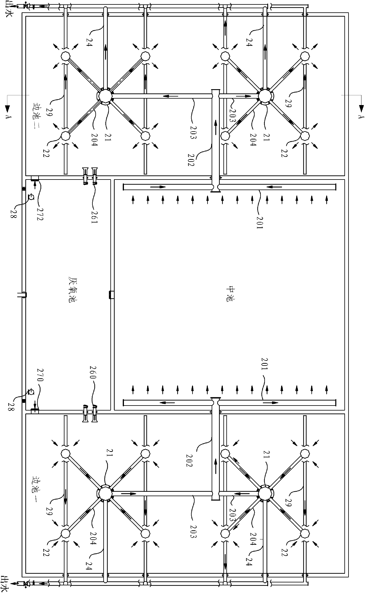 Alternative biochemical pond, sewage treatment method and sewage treatment system