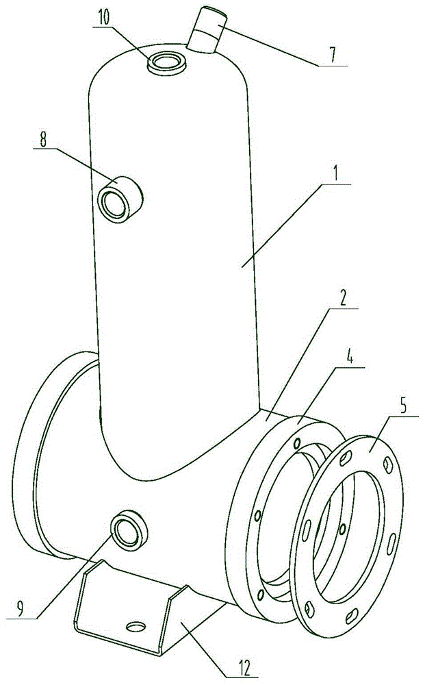 Instant-heating inverted-T-shaped steam boiler