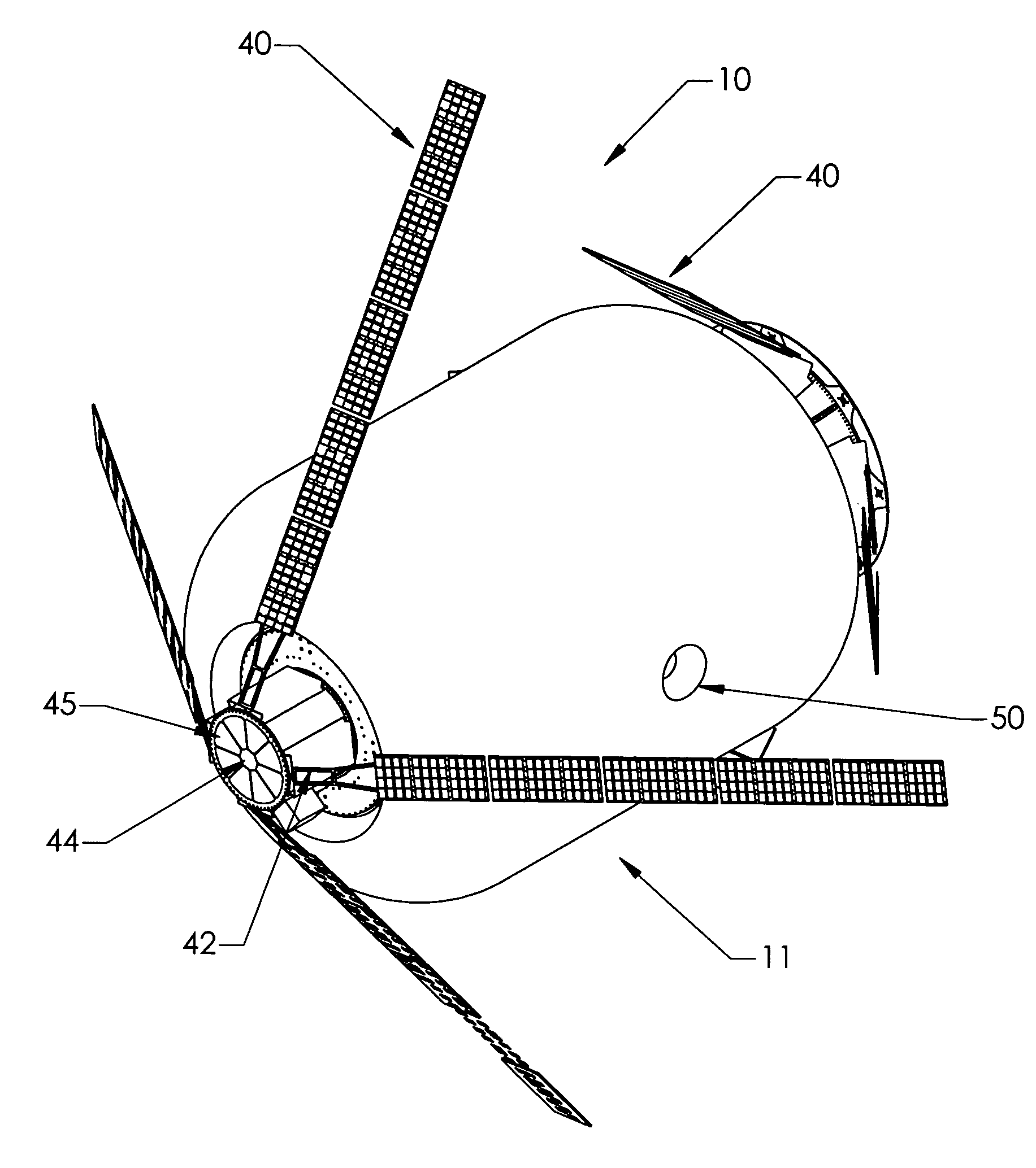 Inflatable satellite bus