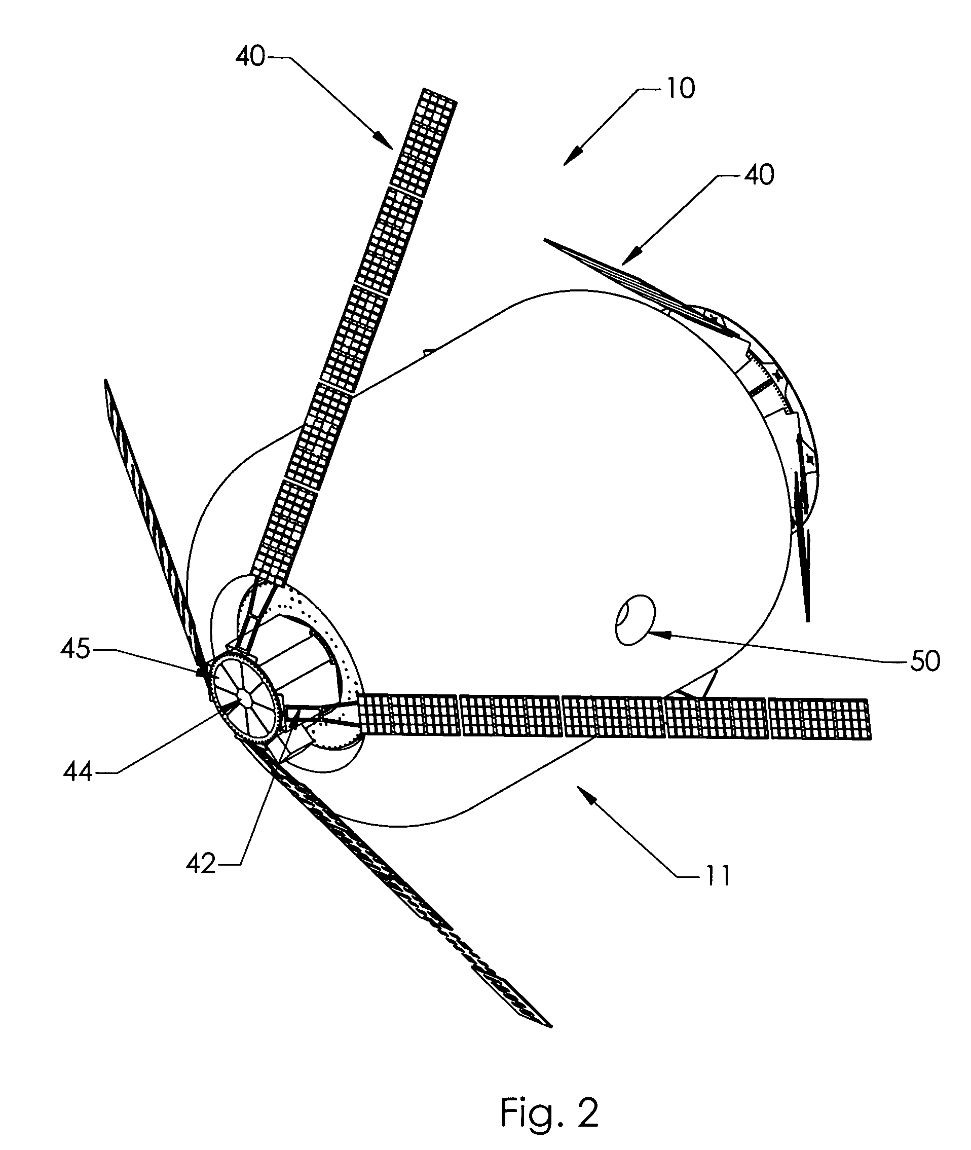 Inflatable satellite bus