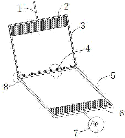 Novel clamping rack for barbecue