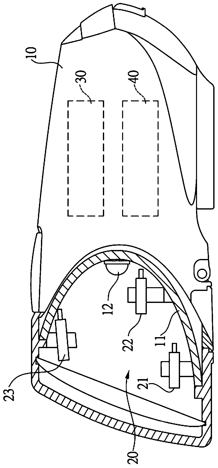 A display device for vehicle lights