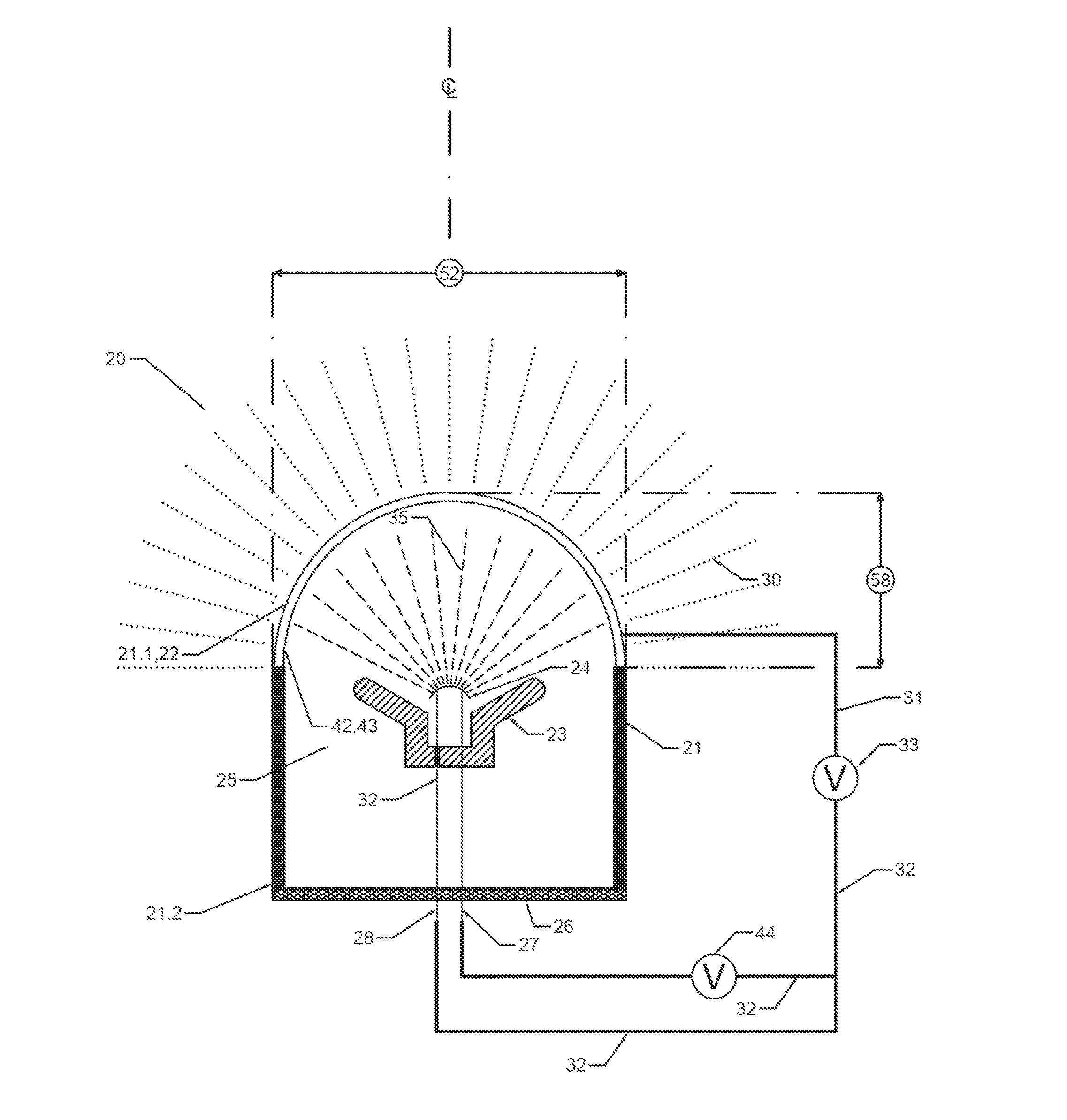 High dose output, through transmission target x-ray system and methods of use