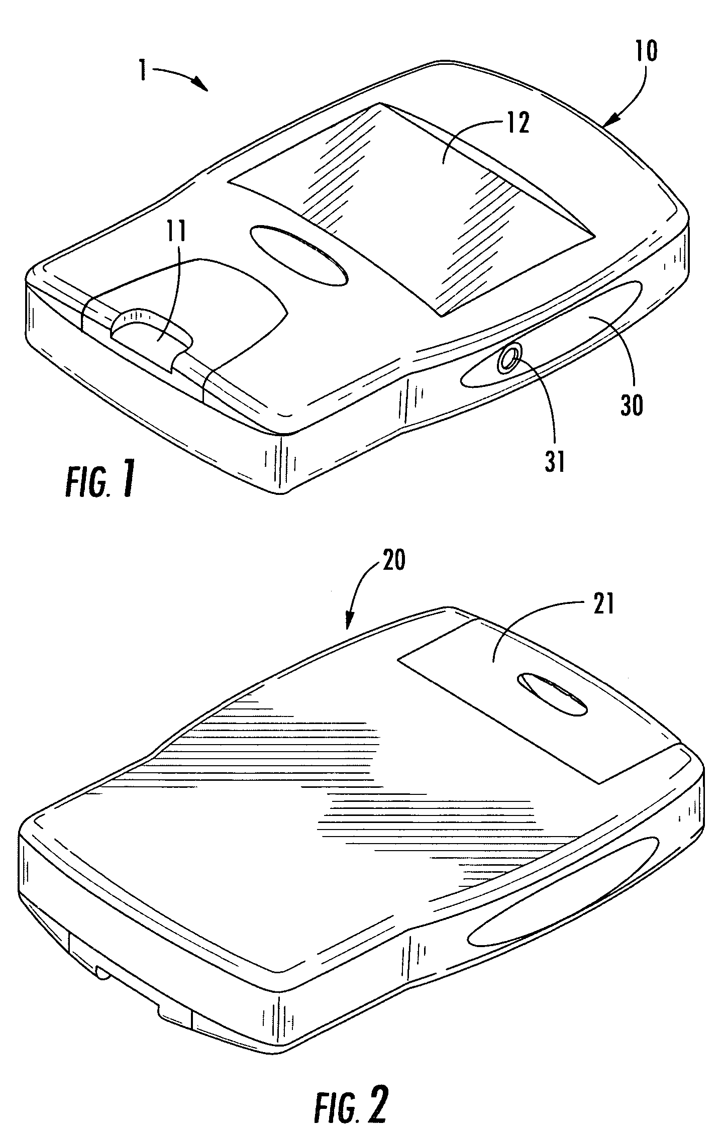 Blood glucose meter/modem interface arrangement