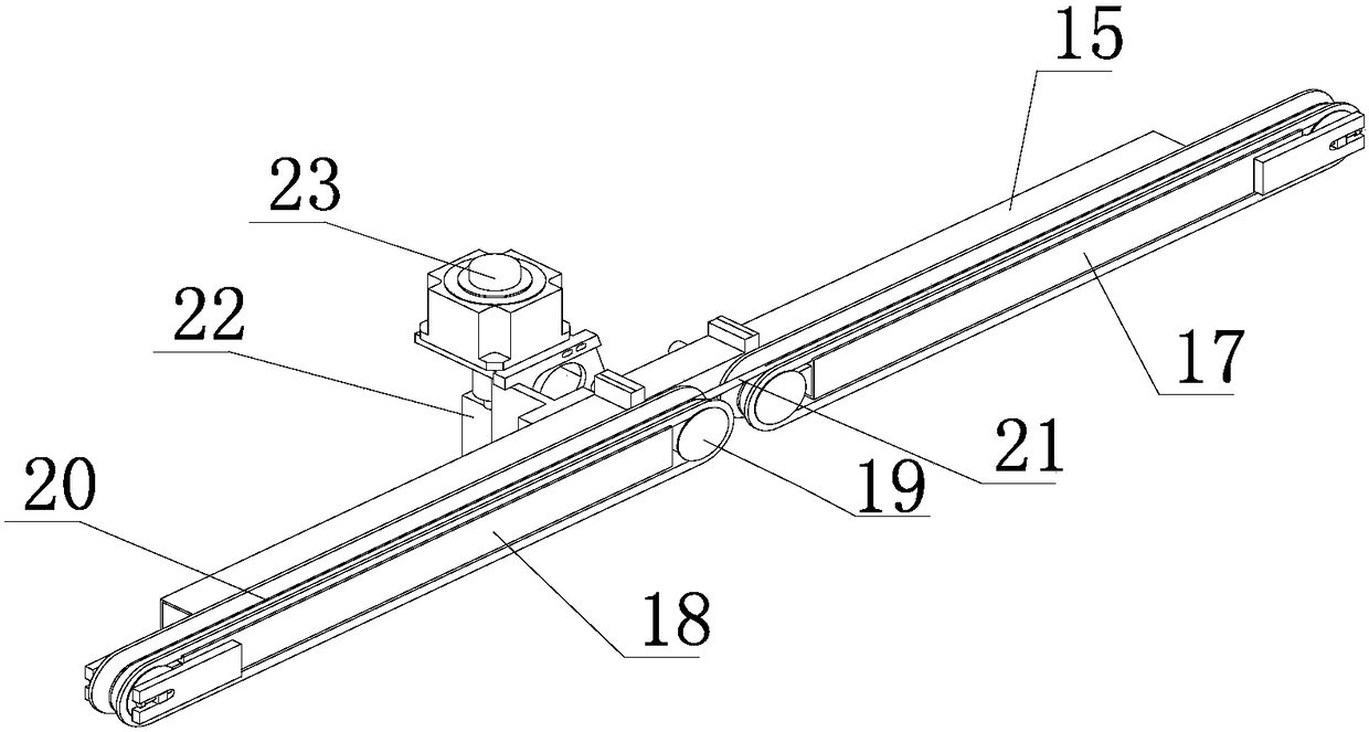 A fully automatic angle trimming machine for double sealing of hollow glass