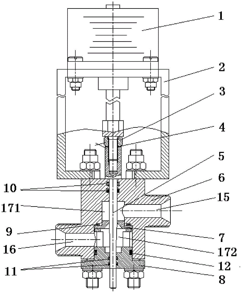 A high pressure and large ratio flow regulating valve