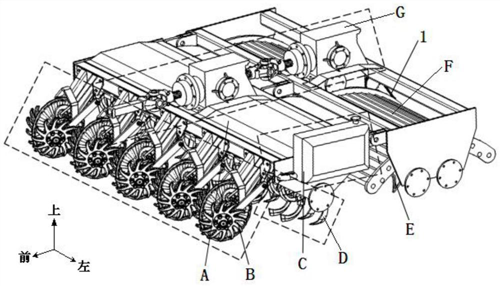 A coupled bionic straw-soil uniform mixed operation machine