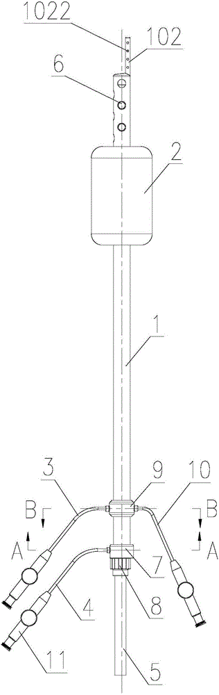 Leakage prevention and treatment device used for post-rectum anastomosis