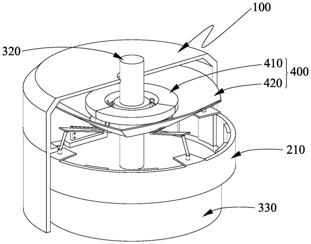 Wind power generation device with torque capable of being autonomously adjusted