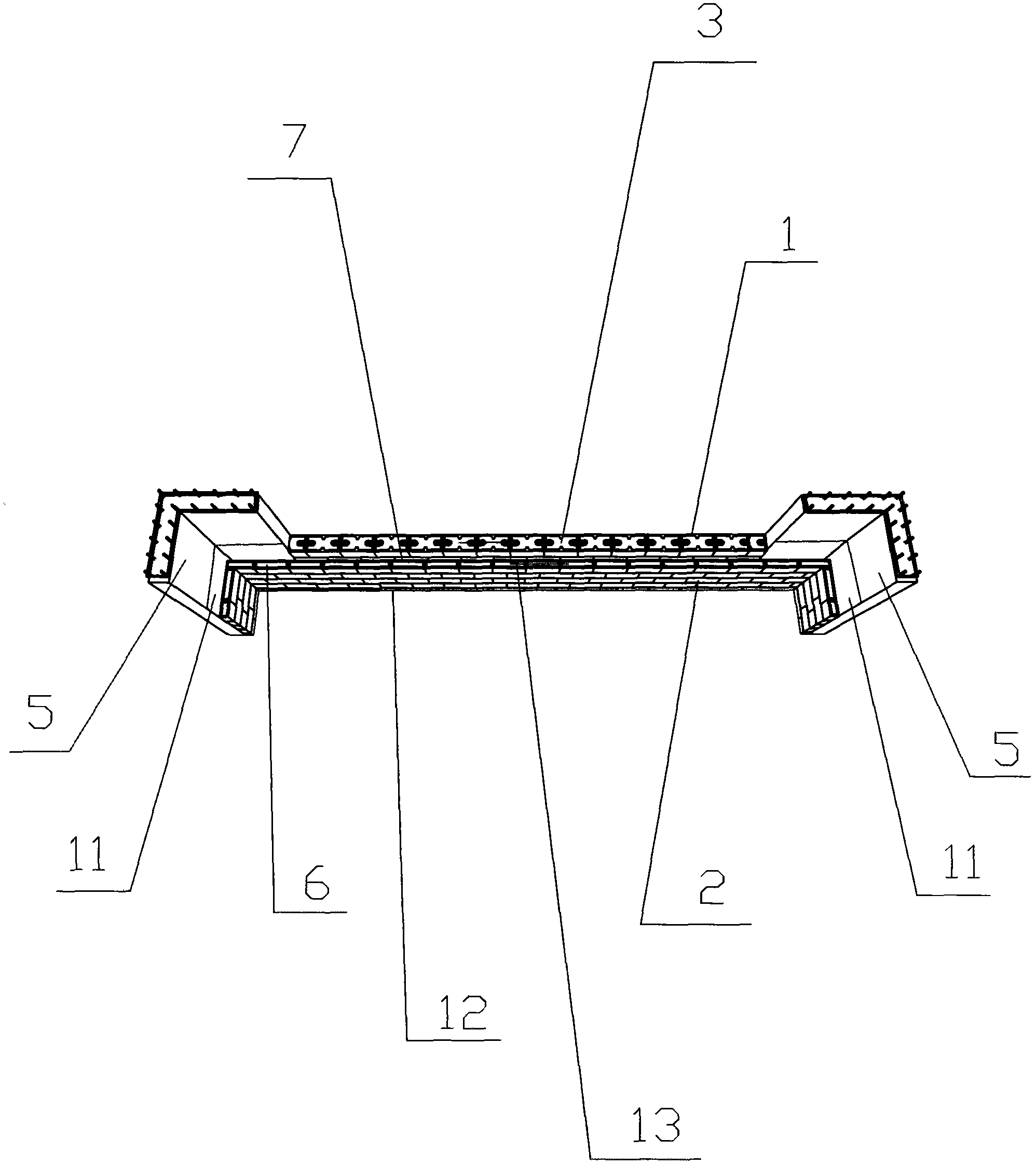 Semi-inner coverage building type sandwich composite wall self-insulation system