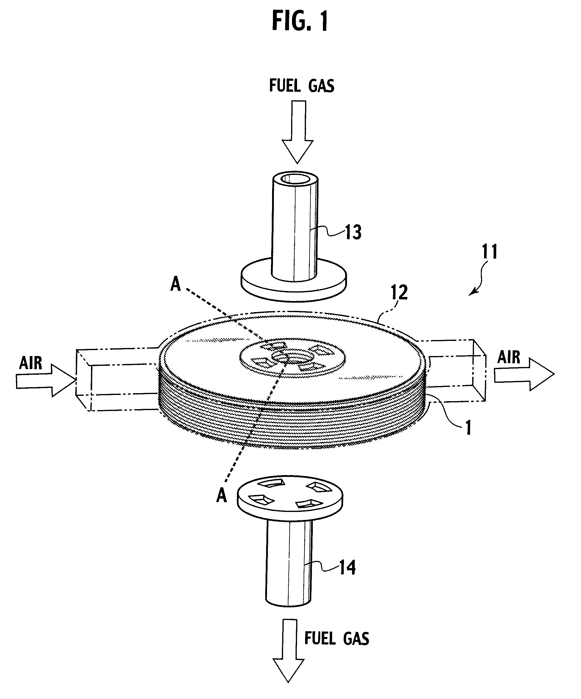 Fuel cell stack structure