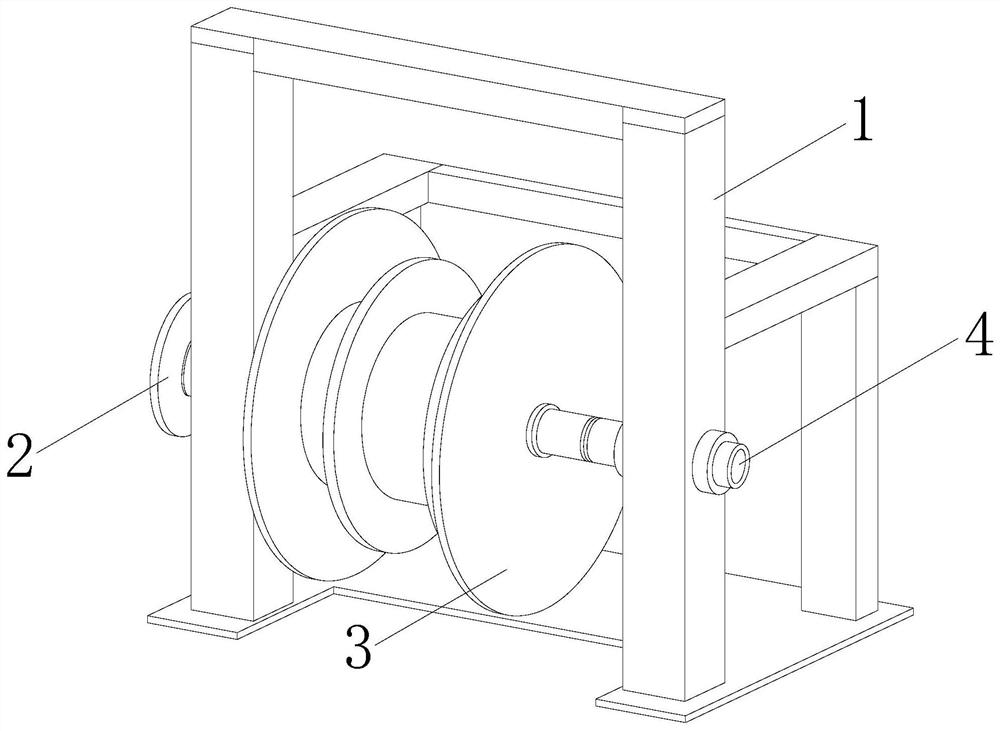 Pay-off rack for electric power construction