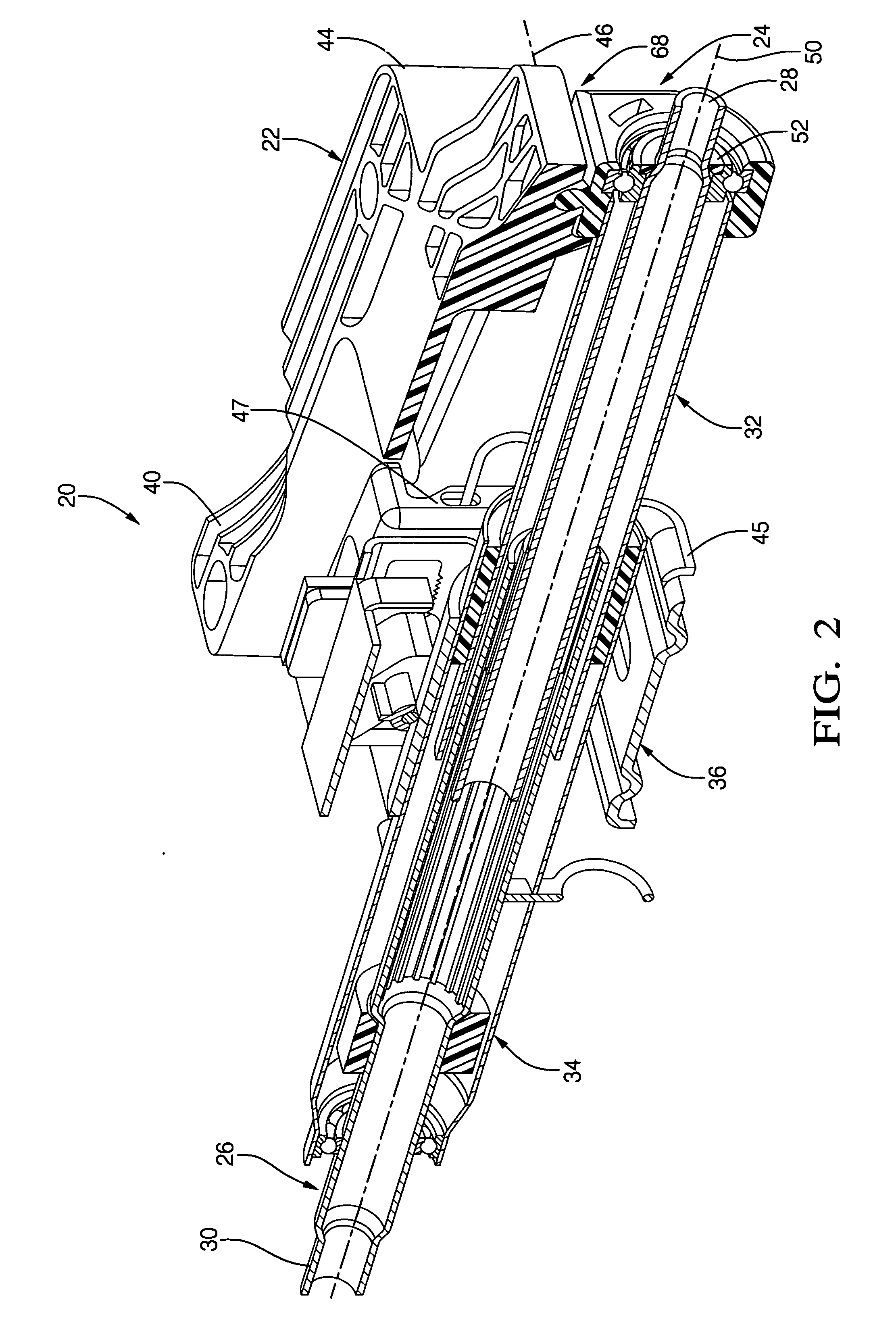 Steering column assembly for a vehicle