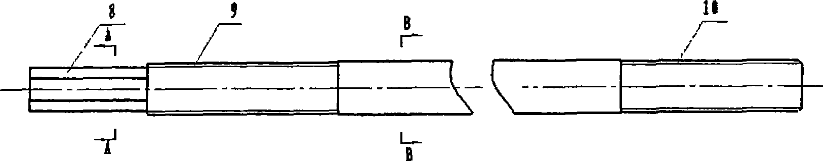 Bush bulging shell type self-drilling hollow anchor rod