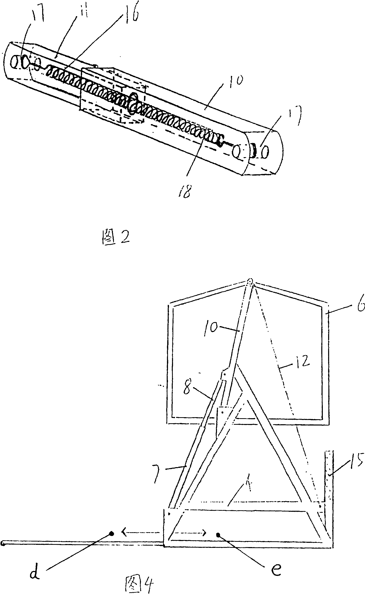 Transverse entering mode double layer parking facility