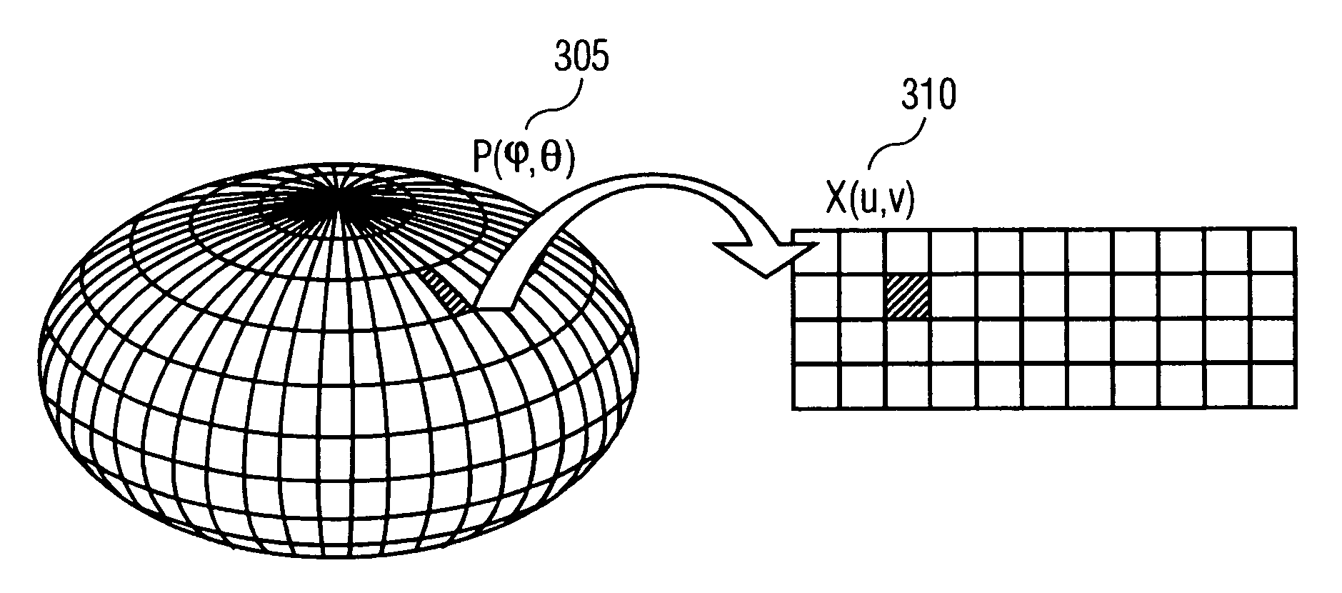 Method and apparatus for generating a 2D image having pixels corresponding to voxels of a 3D image